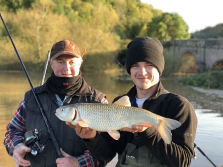 One of ten chub caught from a wheat field near Ross-on-Wye recently