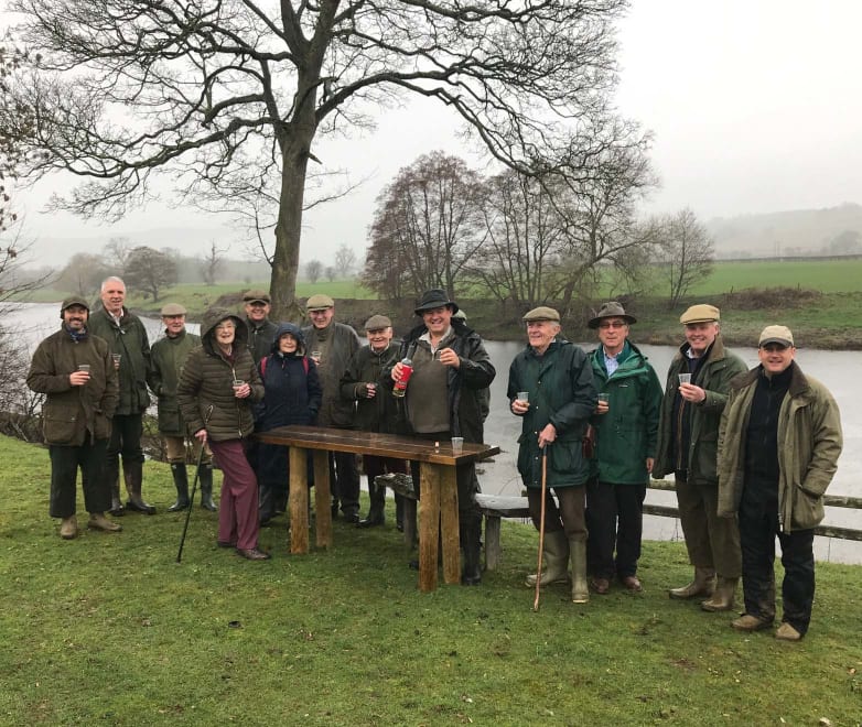 The Midland Fly Fishers toasted the start of the new season with a tot of Welsh whisky on the upper Wye.